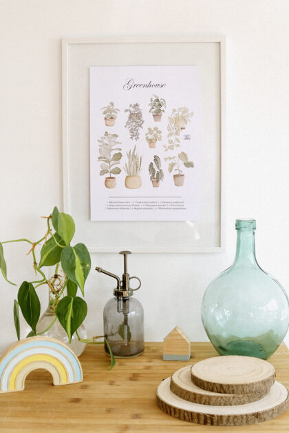 Lámina plantas de interior by Tati-Ayala